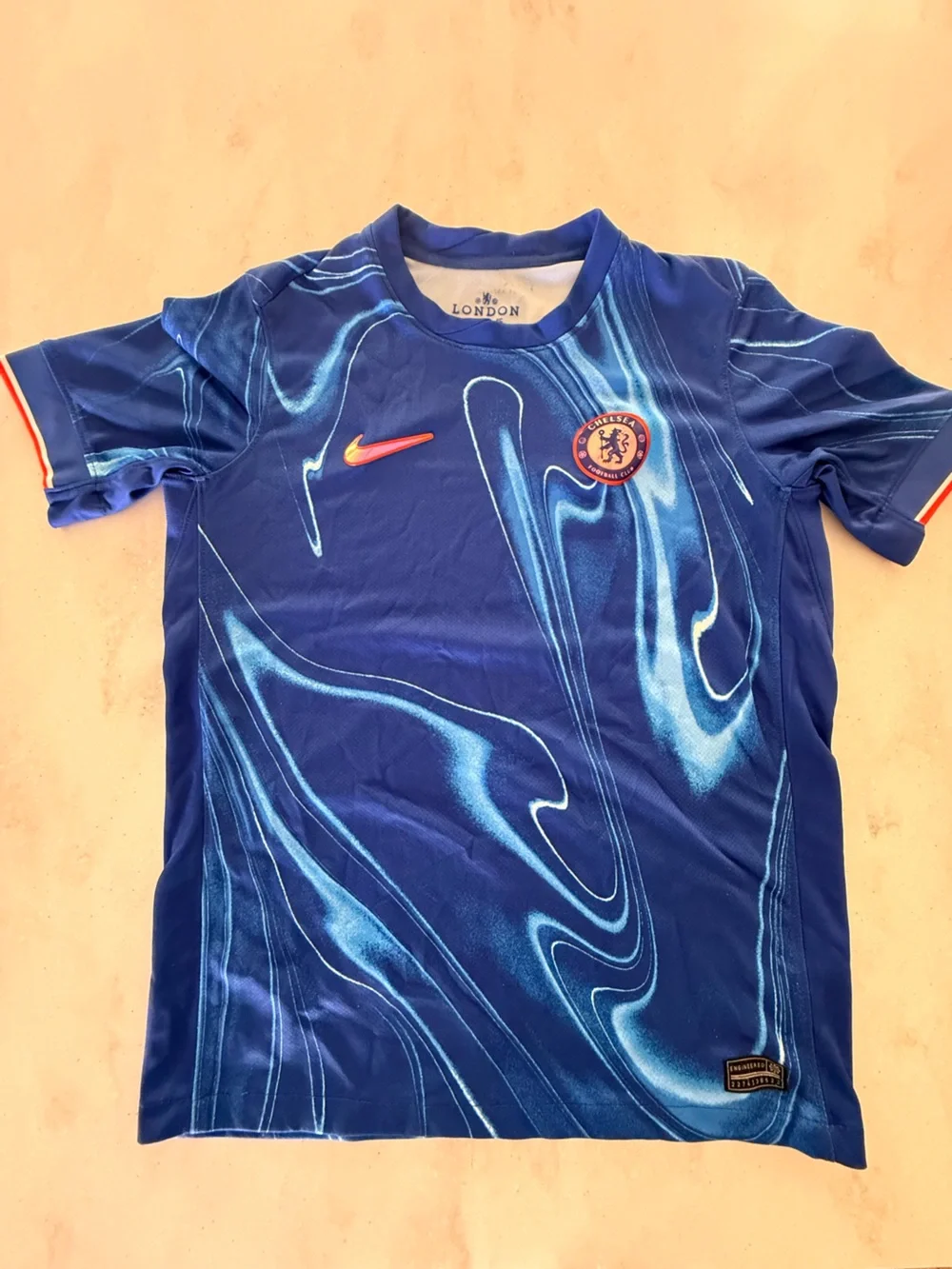 Nike Blue Swirl Chelsea Football Jersey